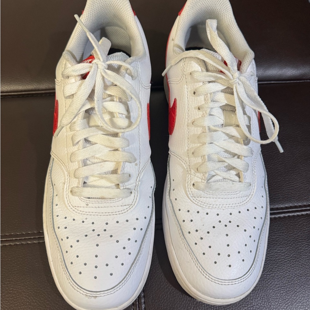 Nike Men's Sneakers in White and Red